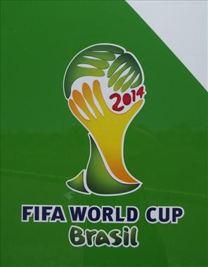 Temática da Copa no ônibus